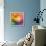 Abstract Vibrant Triangles-art_of_sun-Framed Stretched Canvas displayed on a wall