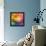 Abstract Vibrant Triangles-art_of_sun-Framed Stretched Canvas displayed on a wall