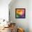 Abstract Vibrant Triangles-art_of_sun-Framed Stretched Canvas displayed on a wall