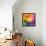 Abstract Vibrant Triangles-art_of_sun-Framed Stretched Canvas displayed on a wall