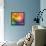 Abstract Vibrant Triangles-art_of_sun-Framed Stretched Canvas displayed on a wall