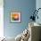 Abstract Vibrant Triangles-art_of_sun-Framed Art Print displayed on a wall