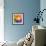 Abstract Vibrant Triangles-art_of_sun-Framed Art Print displayed on a wall