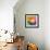 Abstract Vibrant Triangles-art_of_sun-Framed Art Print displayed on a wall