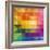 Abstract Vibrant Triangles-art_of_sun-Framed Art Print