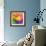 Abstract Vibrant Triangles-art_of_sun-Framed Art Print displayed on a wall