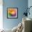 Abstract Vibrant Triangles-art_of_sun-Framed Art Print displayed on a wall