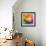 Abstract Vibrant Triangles-art_of_sun-Framed Art Print displayed on a wall