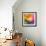Abstract Vibrant Triangles-art_of_sun-Framed Art Print displayed on a wall