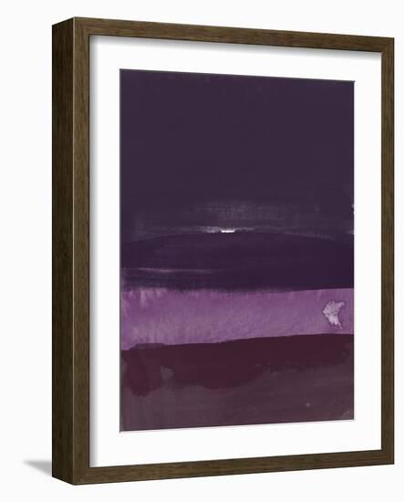 Abstract Violet Watercolor-Hallie Clausen-Framed Art Print