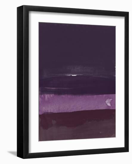 Abstract Violet Watercolor-Hallie Clausen-Framed Art Print