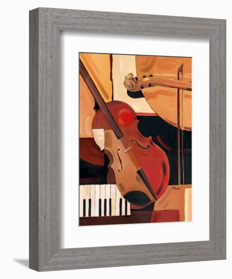 Abstract Violin-Paul Brent-Framed Premium Giclee Print