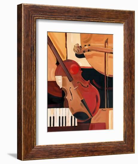 Abstract Violin-Paul Brent-Framed Premium Giclee Print