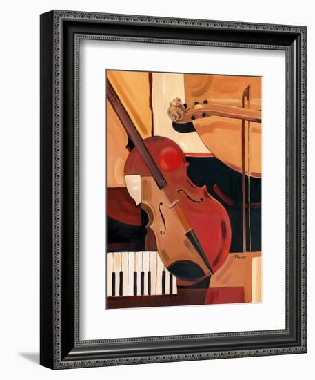 Abstract Violin-Paul Brent-Framed Premium Giclee Print