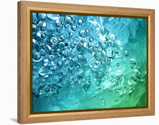 Abstract Water With Bubbles-nikkytok-Framed Premier Image Canvas