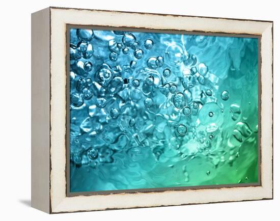 Abstract Water With Bubbles-nikkytok-Framed Premier Image Canvas