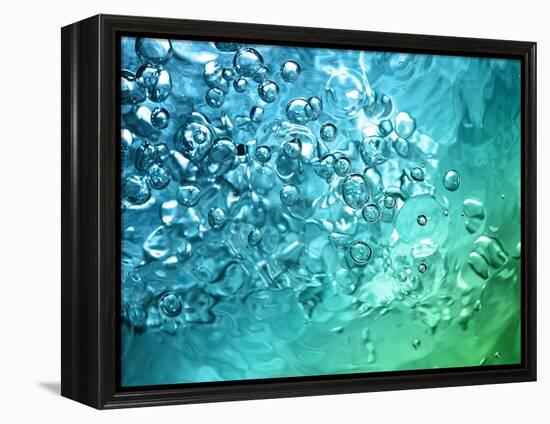 Abstract Water With Bubbles-nikkytok-Framed Premier Image Canvas