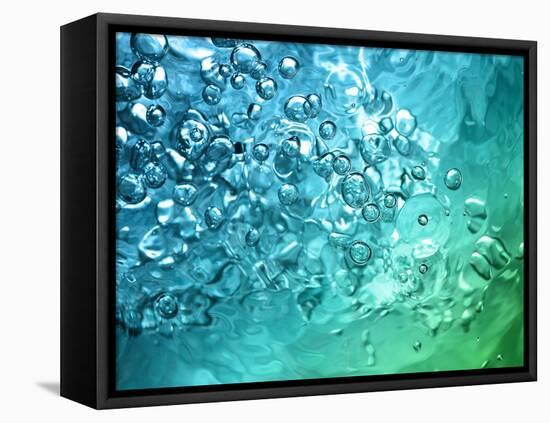 Abstract Water With Bubbles-nikkytok-Framed Premier Image Canvas