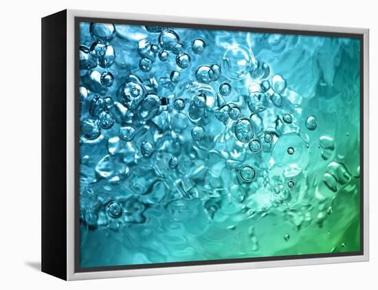 Abstract Water With Bubbles-nikkytok-Framed Premier Image Canvas