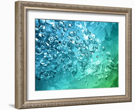 Abstract Water With Bubbles-nikkytok-Framed Photographic Print