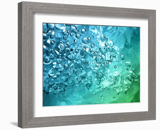 Abstract Water With Bubbles-nikkytok-Framed Photographic Print