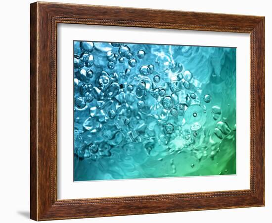 Abstract Water With Bubbles-nikkytok-Framed Photographic Print