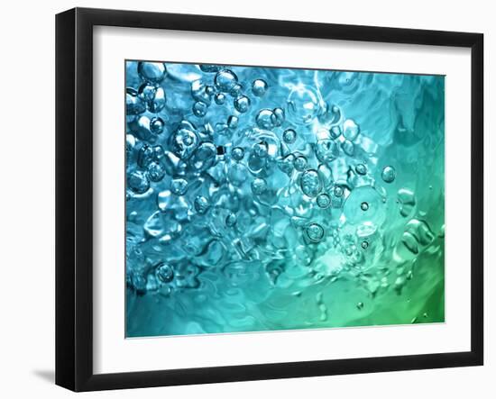 Abstract Water With Bubbles-nikkytok-Framed Photographic Print