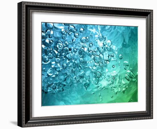 Abstract Water With Bubbles-nikkytok-Framed Photographic Print