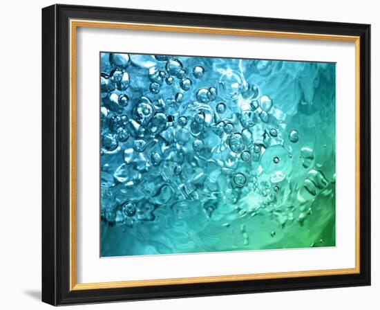 Abstract Water With Bubbles-nikkytok-Framed Photographic Print