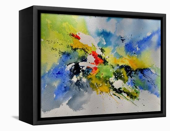 Abstract Watercolor 410141-Pol Ledent-Framed Stretched Canvas