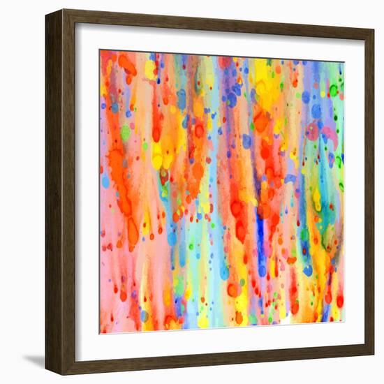 Abstract Watercolor Background.-Elena Medvedeva-Framed Premium Giclee Print