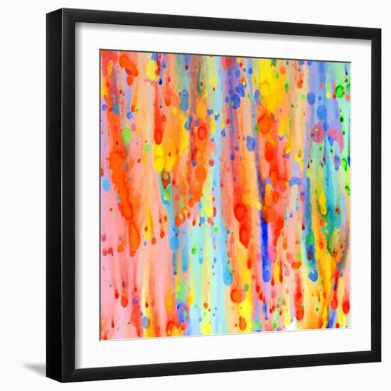 Abstract Watercolor Background.-Elena Medvedeva-Framed Premium Giclee Print