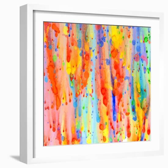 Abstract Watercolor Background.-Elena Medvedeva-Framed Premium Giclee Print