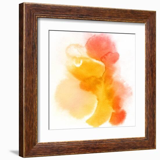 Abstract Watercolor Hand Painted Background-katritch-Framed Art Print