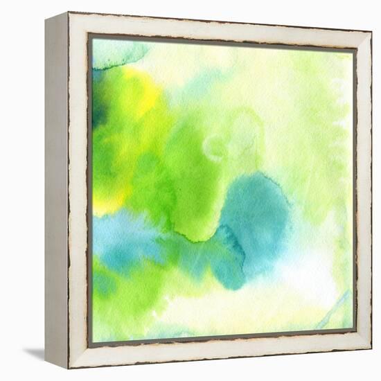 Abstract Watercolor Hand Painted Background-katritch-Framed Stretched Canvas