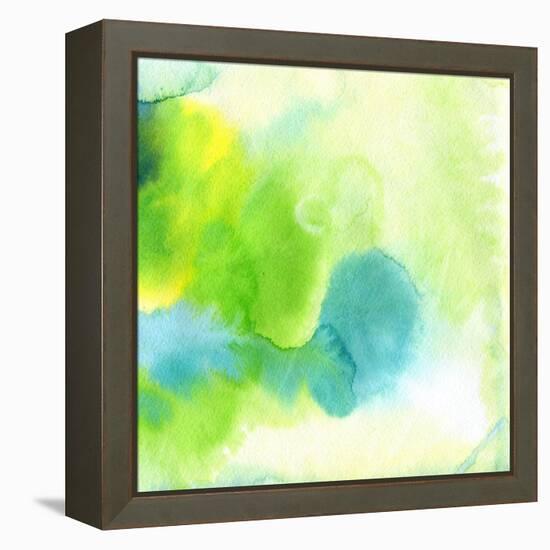 Abstract Watercolor Hand Painted Background-katritch-Framed Stretched Canvas