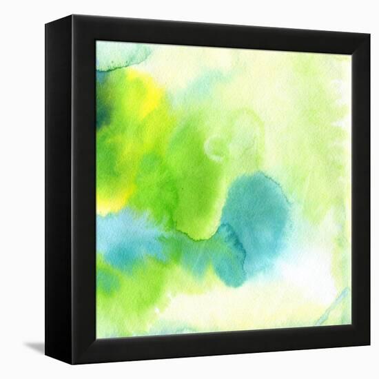 Abstract Watercolor Hand Painted Background-katritch-Framed Stretched Canvas