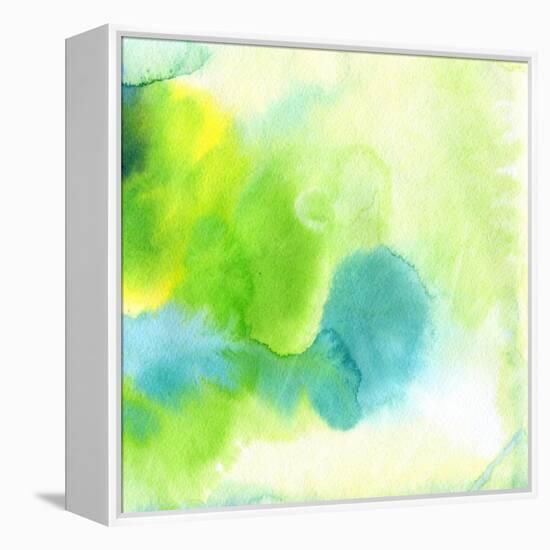 Abstract Watercolor Hand Painted Background-katritch-Framed Stretched Canvas