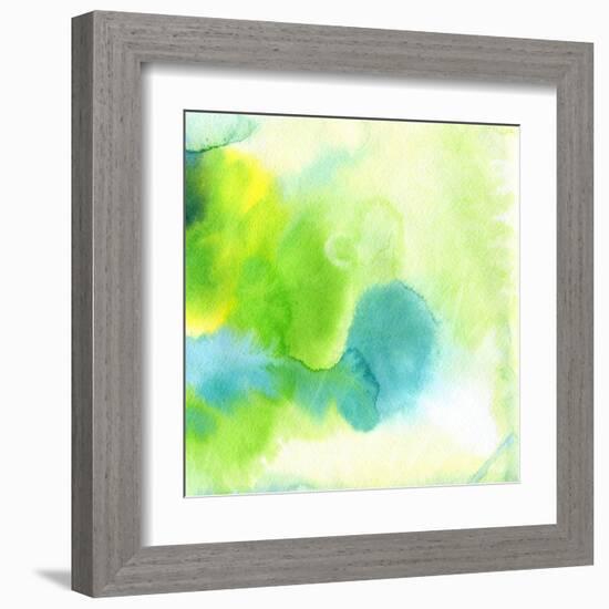 Abstract Watercolor Hand Painted Background-katritch-Framed Art Print