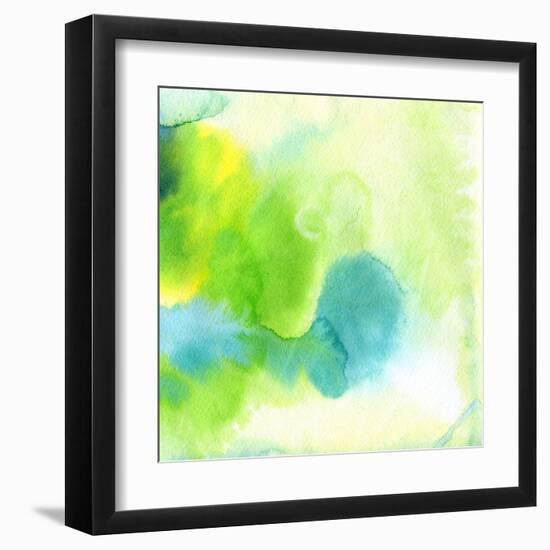 Abstract Watercolor Hand Painted Background-katritch-Framed Art Print