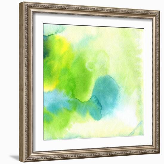 Abstract Watercolor Hand Painted Background-katritch-Framed Art Print