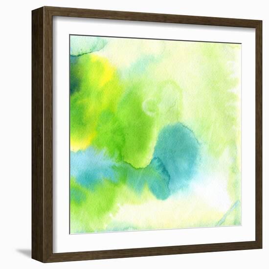 Abstract Watercolor Hand Painted Background-katritch-Framed Art Print