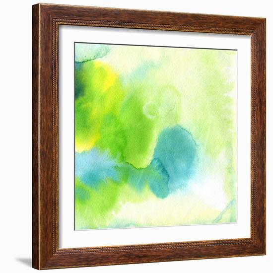 Abstract Watercolor Hand Painted Background-katritch-Framed Art Print