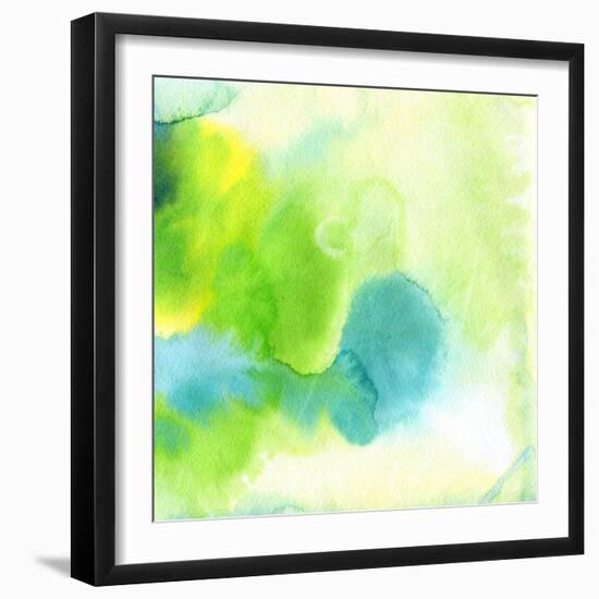 Abstract Watercolor Hand Painted Background-katritch-Framed Art Print