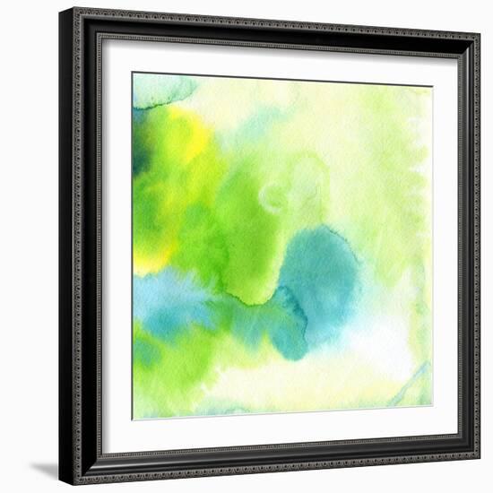 Abstract Watercolor Hand Painted Background-katritch-Framed Art Print