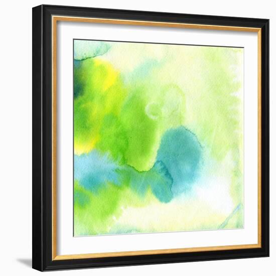 Abstract Watercolor Hand Painted Background-katritch-Framed Art Print