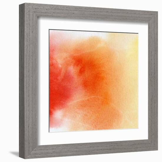 Abstract Watercolor Hand Painted Background-katritch-Framed Art Print