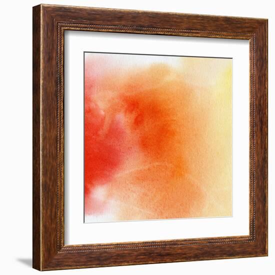 Abstract Watercolor Hand Painted Background-katritch-Framed Art Print