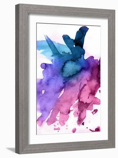 Abstract Watercolor Hand Painted Background-katritch-Framed Art Print