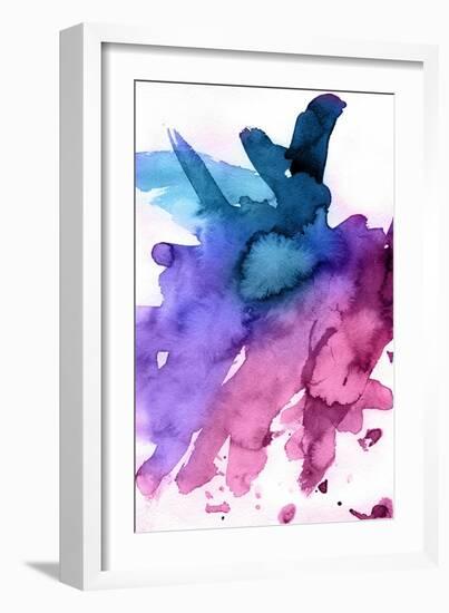 Abstract Watercolor Hand Painted Background-katritch-Framed Art Print